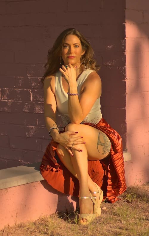 Katie posing in the morning light